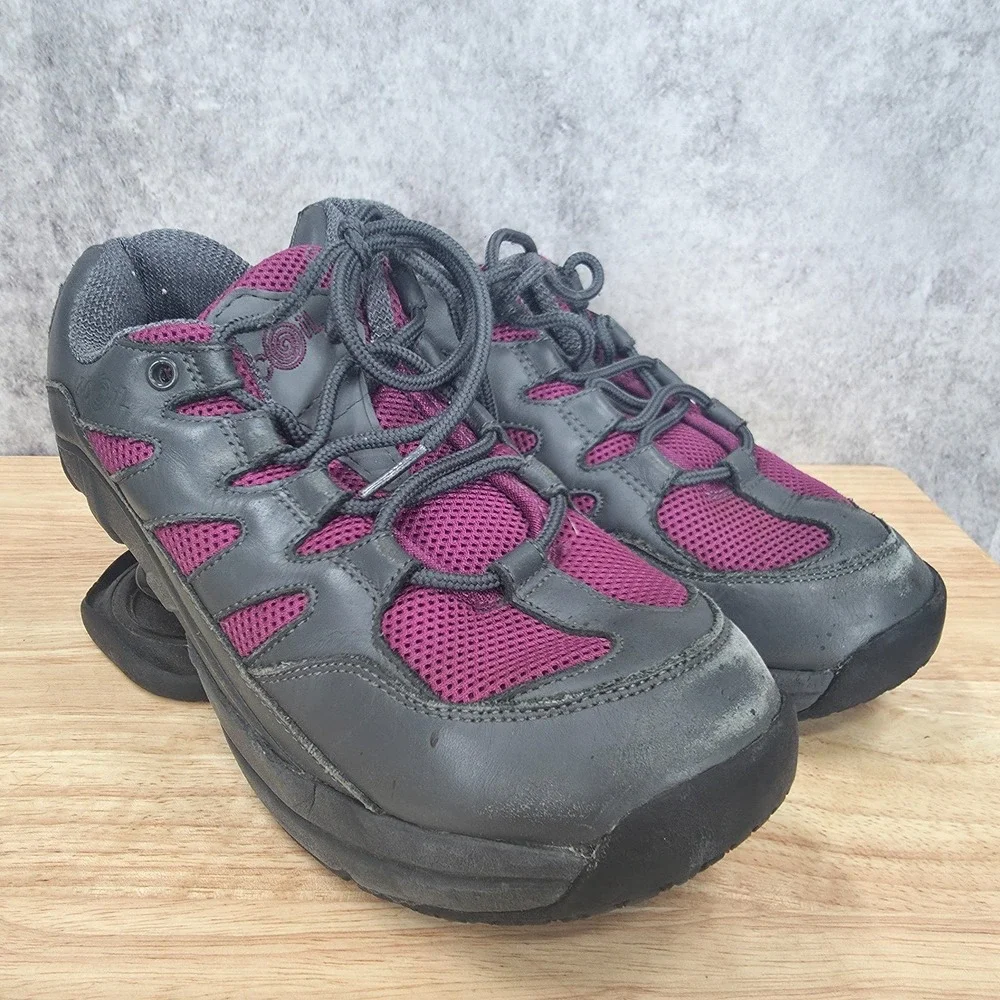 Z-Coil Freedom Sneakers Womens 8 Gray Pink Orthopedic Arch Support Shoes Athlete